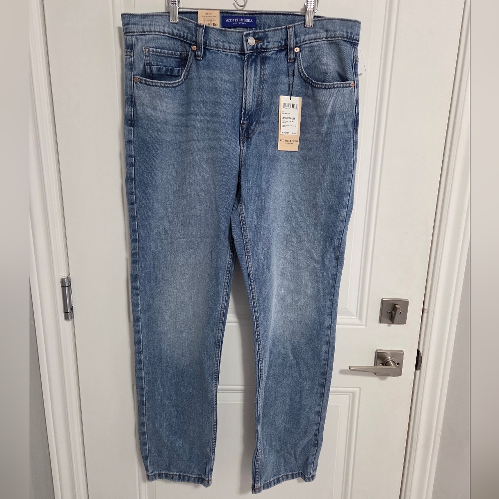 NWT - Scotch & Soda Men's Clifton Straight Fit Jeans - Size 36 x 32